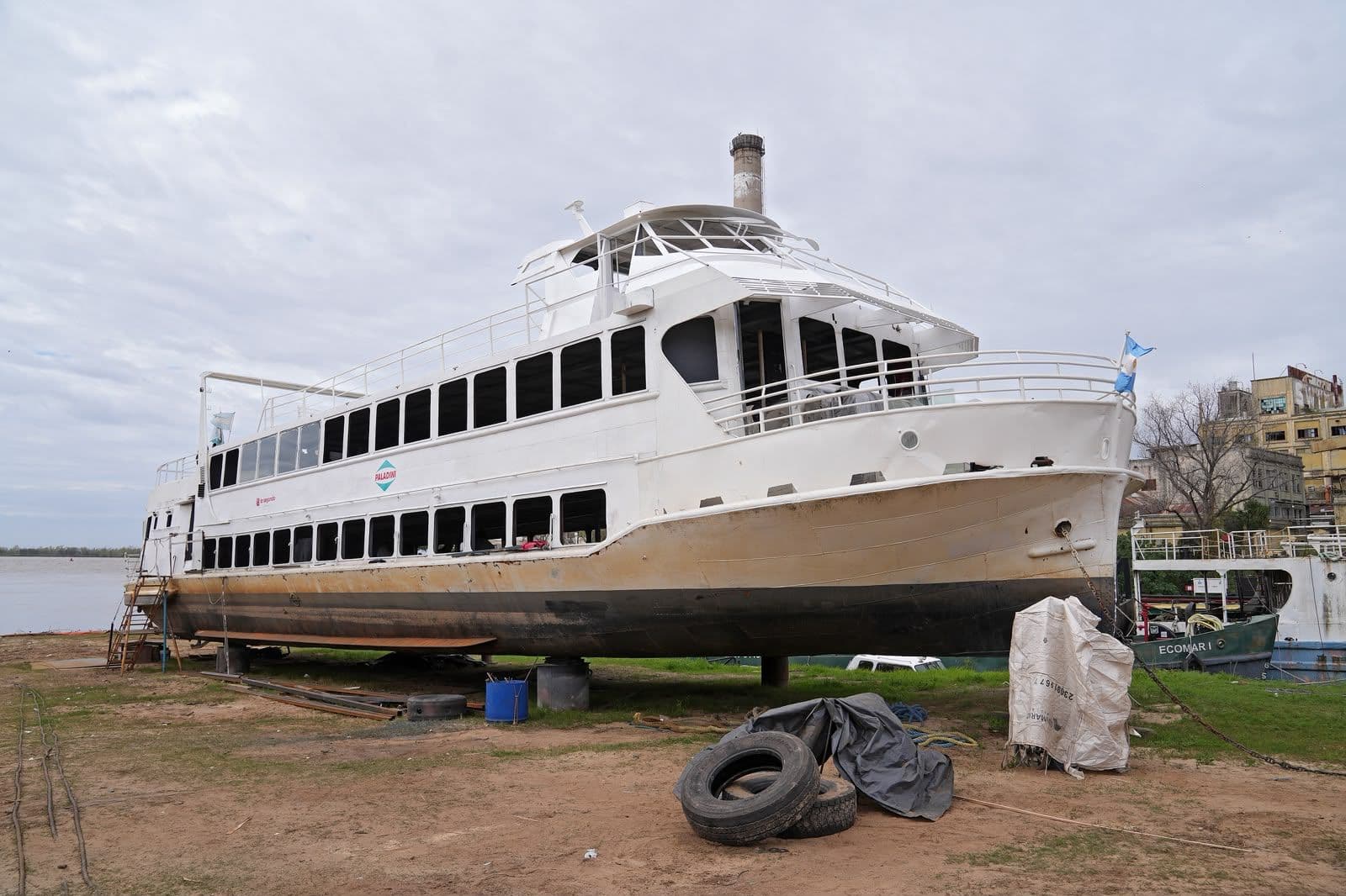 El Barco Ciudad de Rosario se prepara para volver a navegar - imagen de origen