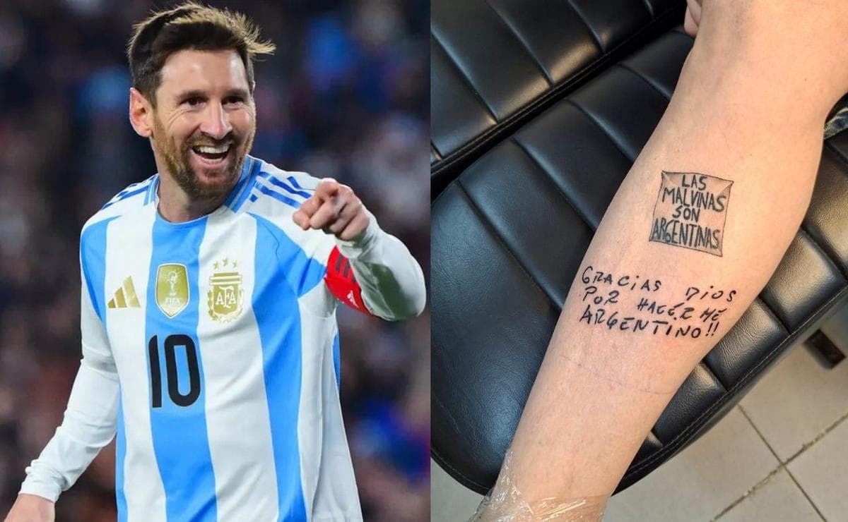 Rosarinos, con Messi en la piel: ya se tatúan frases de su carta con gracia divina - imagen de origen