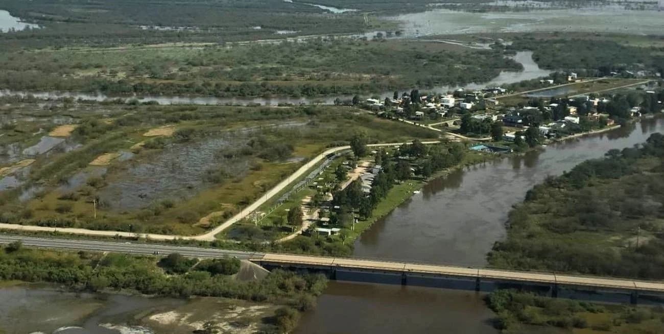 Santa Fe relevó la cuenca baja del Salado y confirmó que no hay desbordes generalizados - imagen de origen