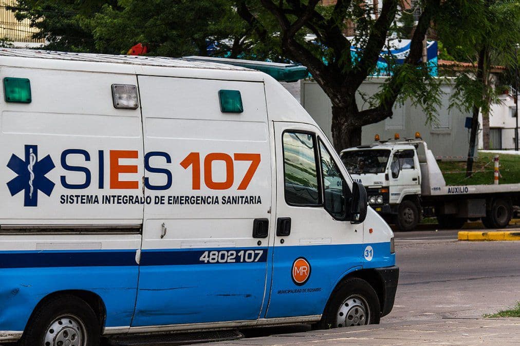Un operario cayó de cuatro metros en pleno centro de la ciudad - imagen de origen