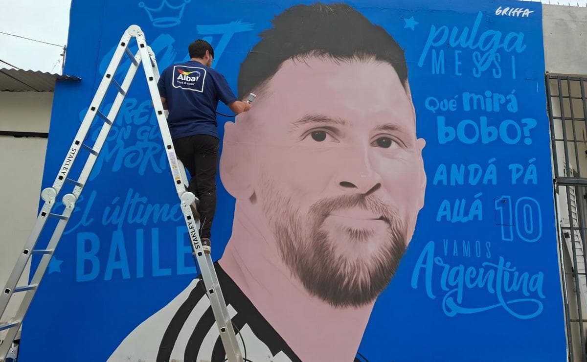 El barrio de Messi suma 30 murales por los Juegos Suramericanos: "Es maravilloso" - imagen de origen