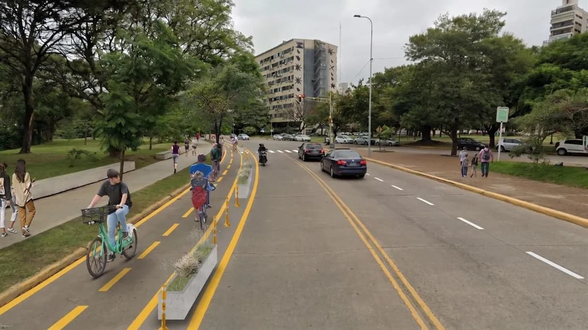 Nueva ciclovía en el sur de la ciudad: habrá cambios en el estacionamiento y se proyecta la conexión metropolitana con Santo Tomé - imagen de origen